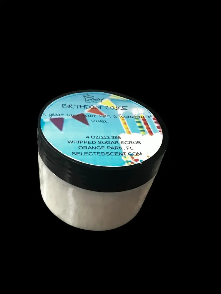 Birthday cake whipped sugar body scrub