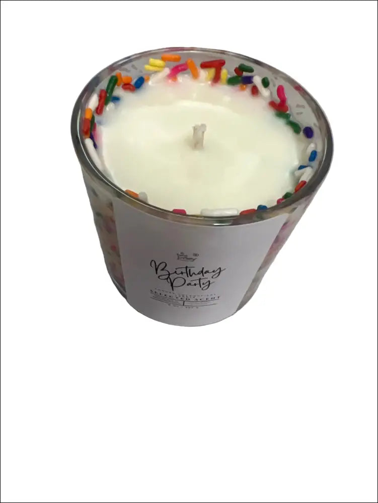 Birthday party 8 ounce luxury candle long lasting scented