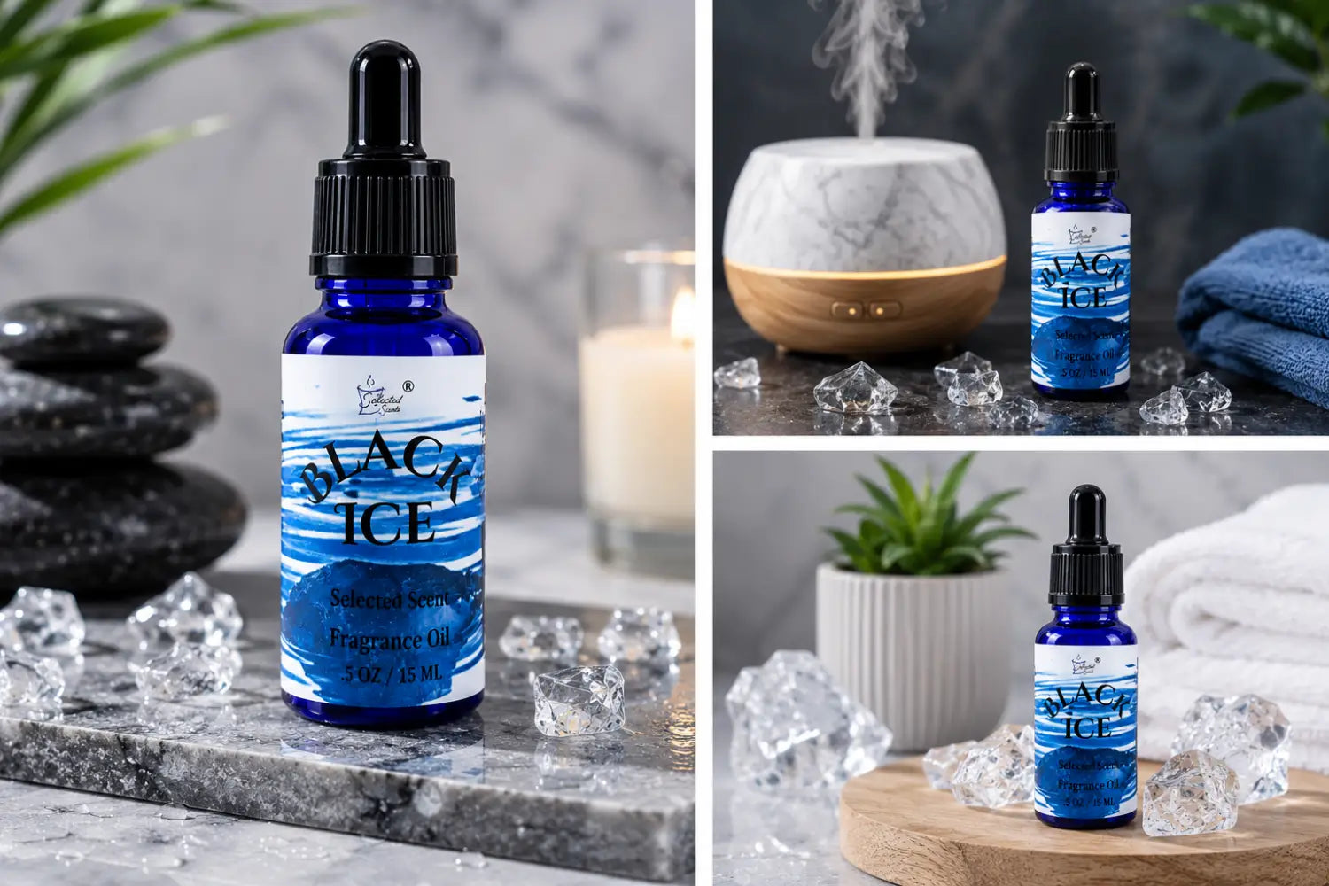 Black ice 100% fragrance oil – fresh masculine home by selected scent