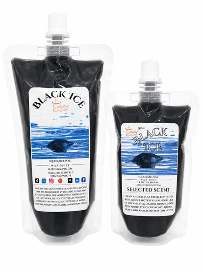 Black ice squeezable wax melt - long-lasting fragrance