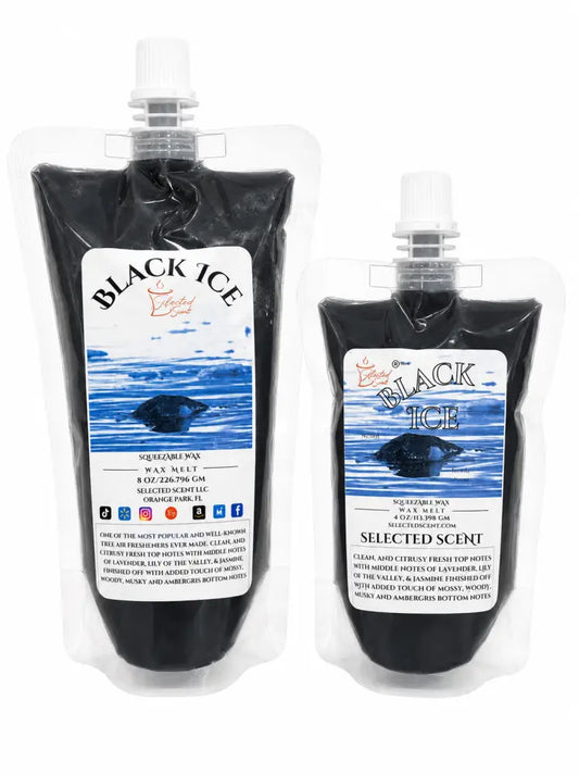 Black ice squeezable wax melt - long-lasting fragrance