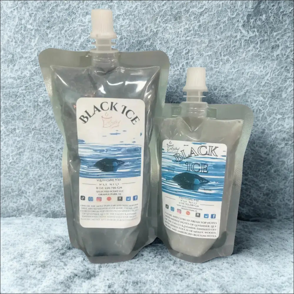 Black ice squeezable wax melt - long-lasting fragrance
