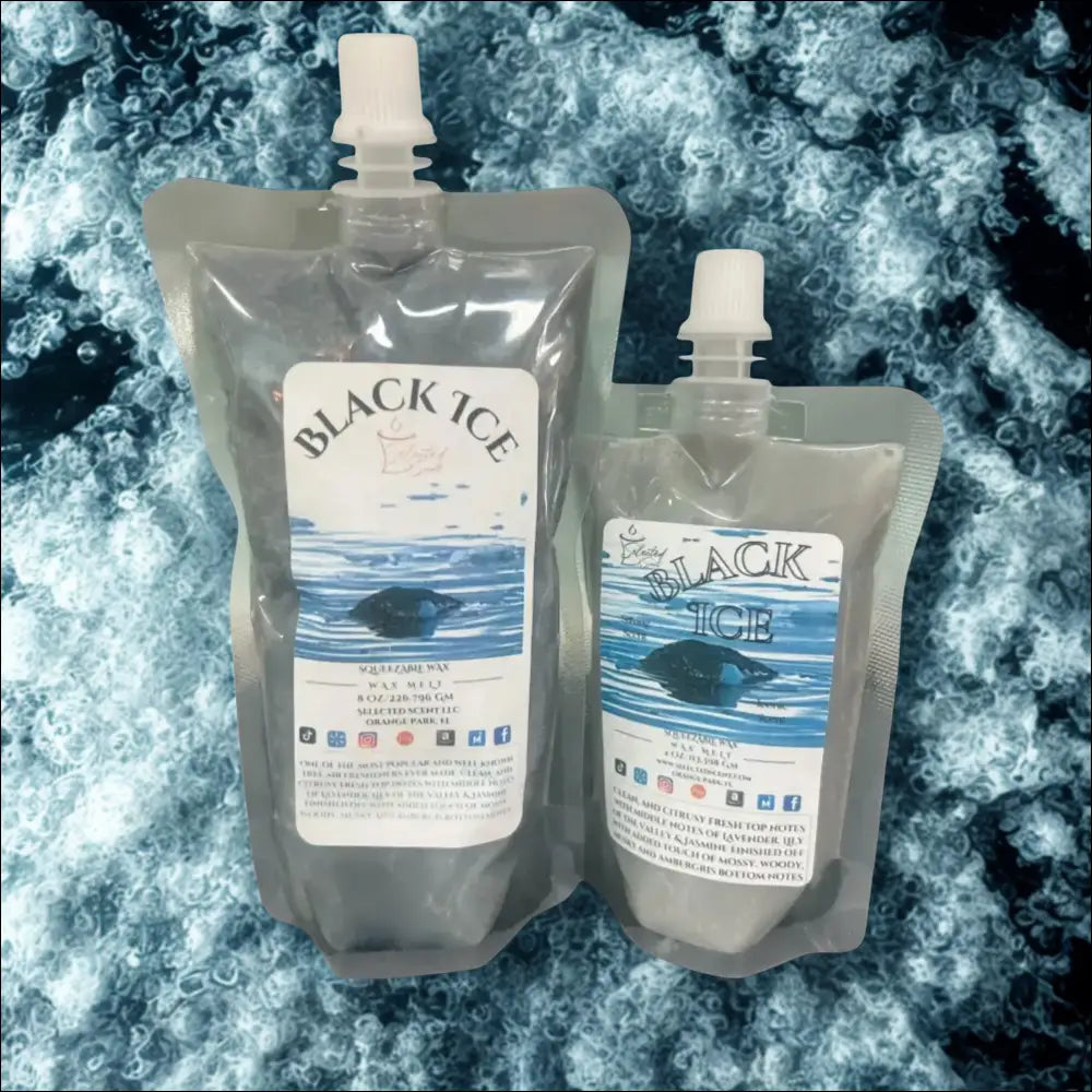 Black ice squeezable wax melt - long-lasting fragrance