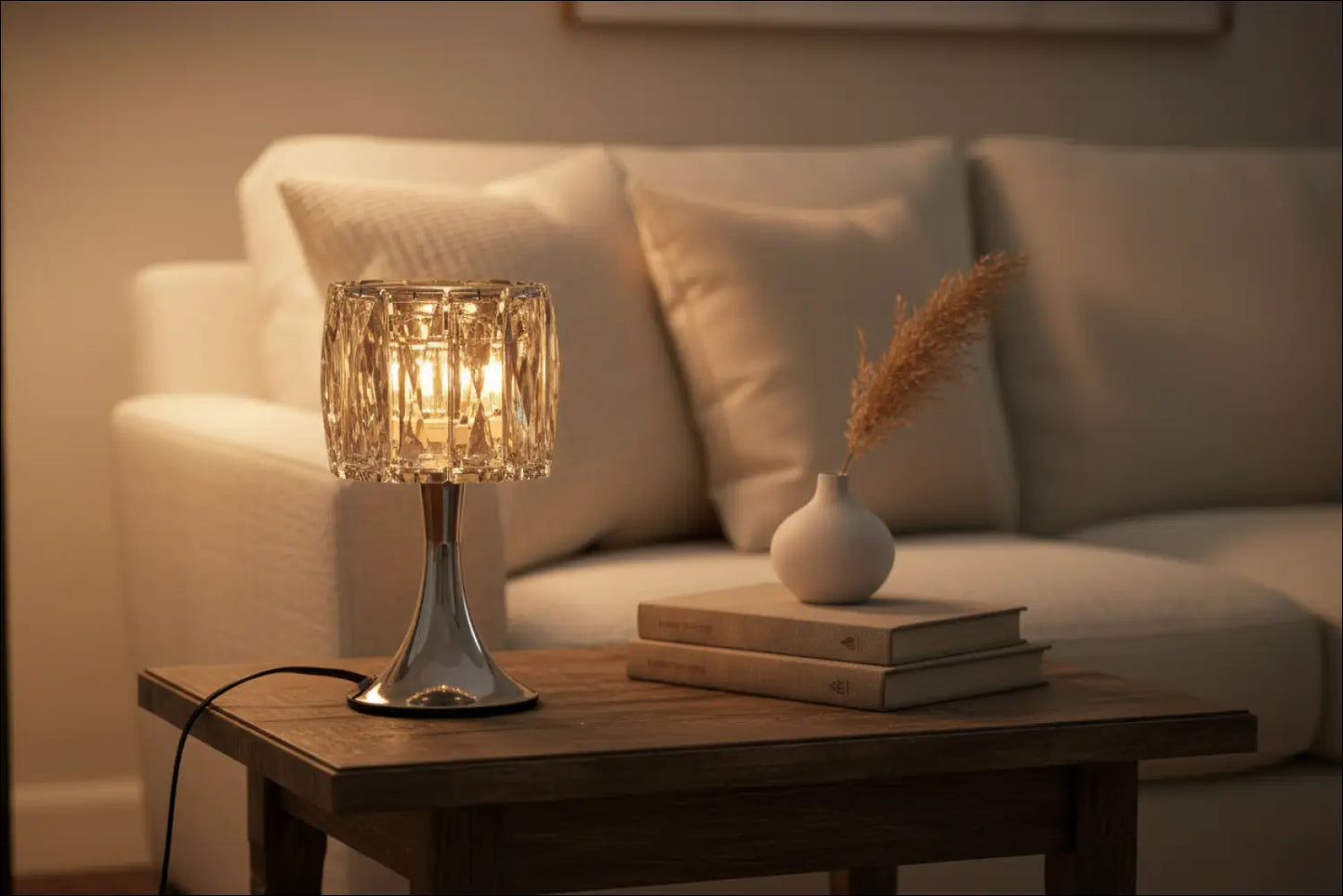 Black crystal lamp adjustable aroma warmer