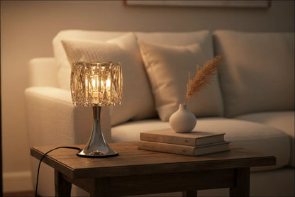 Black crystal lamp adjustable aroma warmer