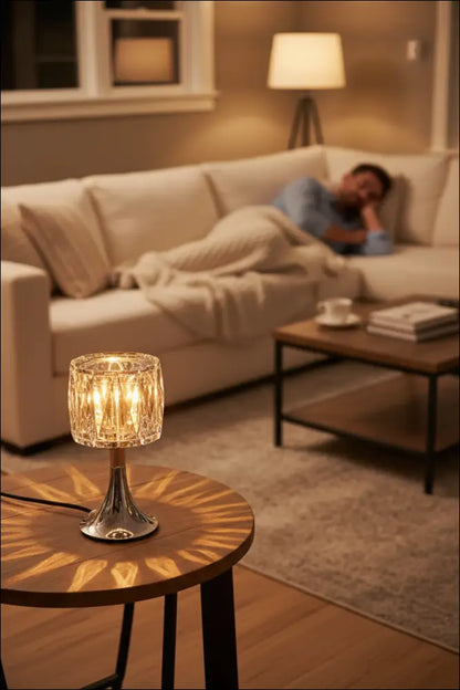 Black crystal lamp adjustable aroma warmer
