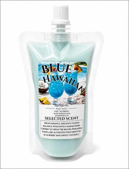 Blue hawaiian squeezable wax melt - 4 ounces