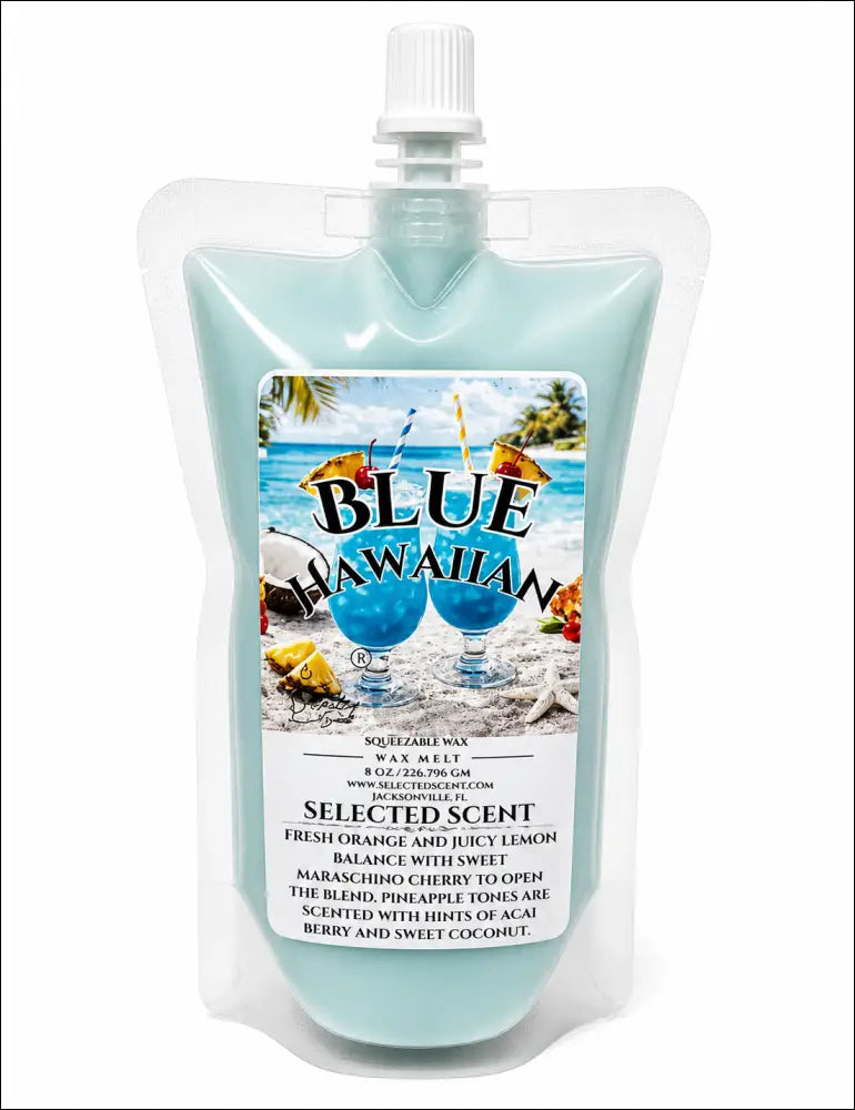 Blue hawaiian squeezable wax melt - 8 ounces