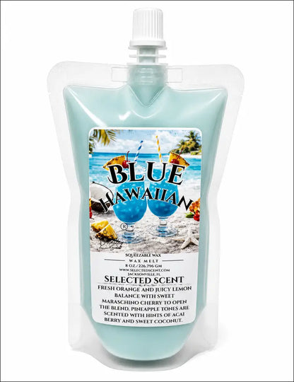 Blue hawaiian squeezable wax melt - 8 ounces