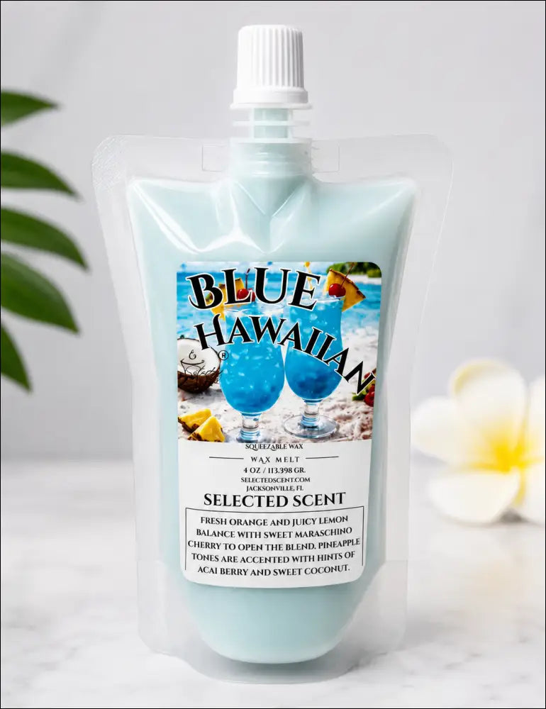 Blue hawaiian squeezable wax melt