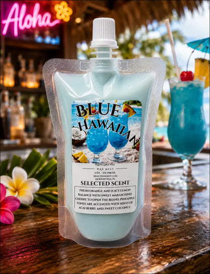 Blue hawaiian squeezable wax melt