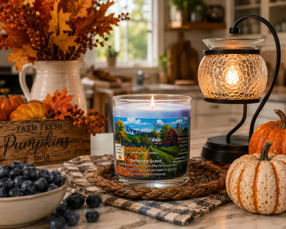 The blueberry farm marbled 8 ounce candle