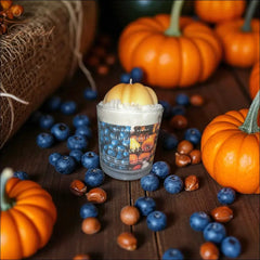 Blueberry Pumpkin Patch 8oz Specialty Candle All Natural Fall Scented