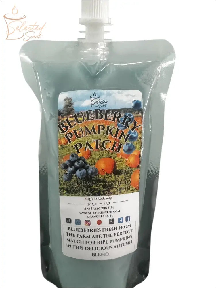 Selected Scent Blueberry Pumpkin Patch scented wax pouch for Fall Seasonal Favorites collection