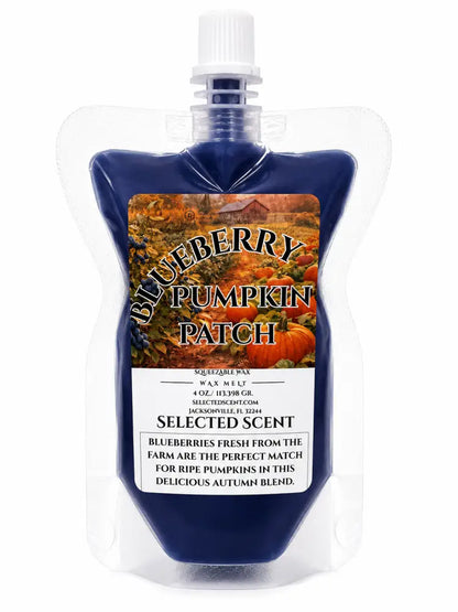 Blueberry pumpkin patch squeezable wax melts - 4 ounces