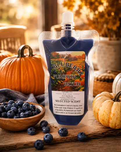 Blueberry pumpkin patch squeezable wax melts