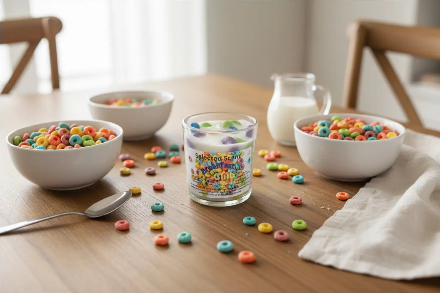 Breakfast club fruit loops 8 ounce luxury candle long lasting scented