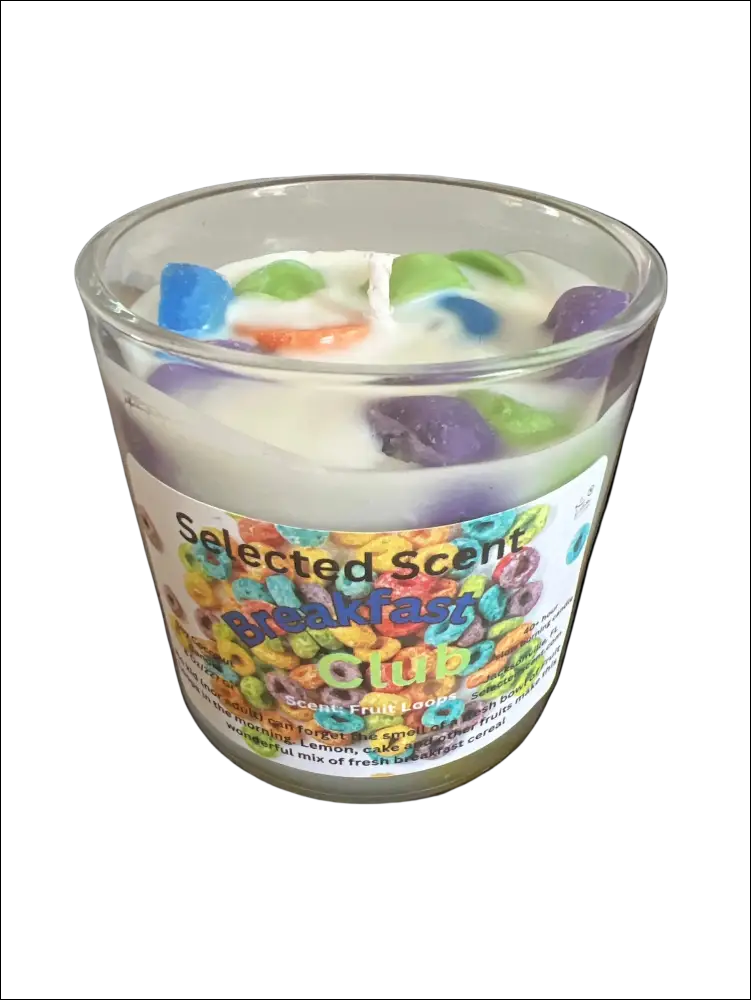 Breakfast club fruit loops 8 ounce luxury candle long lasting scented