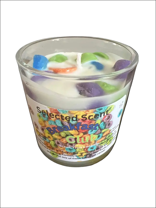 Breakfast club fruit loops 8 ounce luxury candle long lasting scented