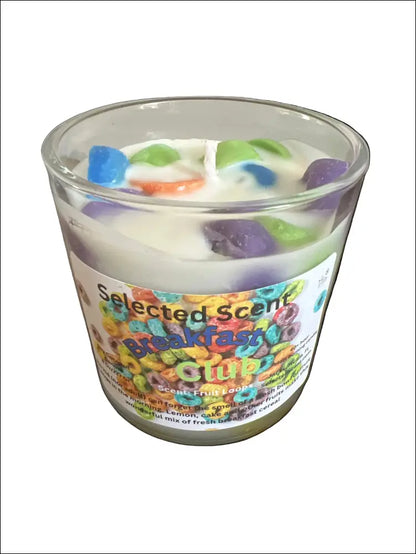 Breakfast club fruit loops 8 ounce luxury candle long lasting scented