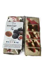 Selected Scent brown sugar fig scented home fragrance wax bars with fig and brown sugar design