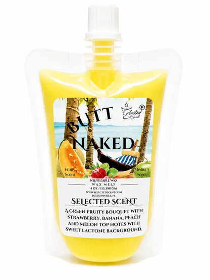 Butt naked squeezable wax melt fun with fruit - 4 ounces