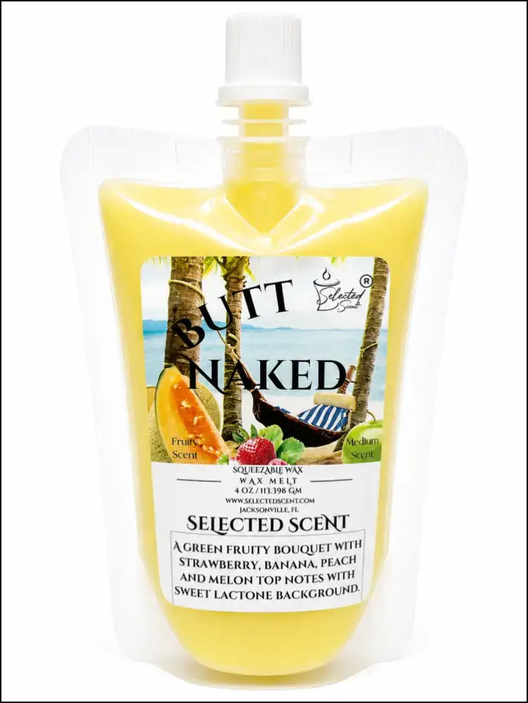 Butt naked squeezable wax melt fun with fruit - 4 ounces