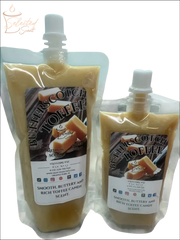 Selected Scent Butterscotch Toffee Melting Soap labeled A Sweet Sensation with smooth buttery rich toffee candy scent