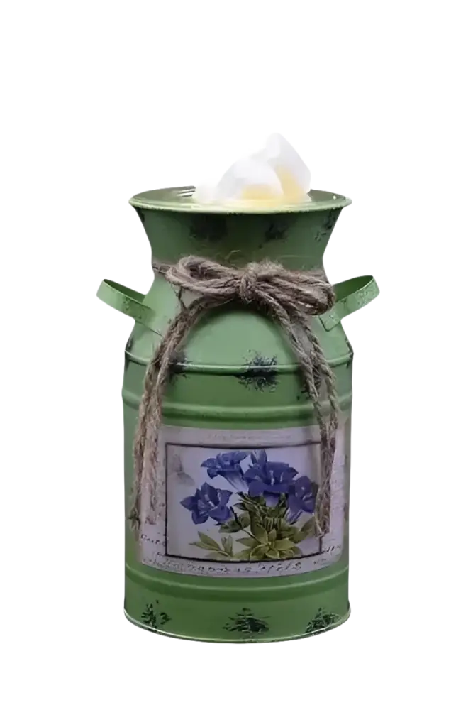 Canister green wax and oil warmer electric decorative