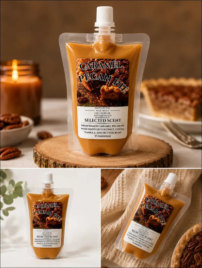 Caramel pecan pie squeezable wax melt limited edition