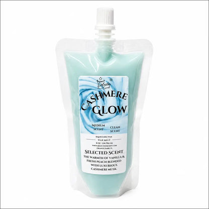 Cashmere glow squeezable wax melt all natural melts a clean scent limited edition