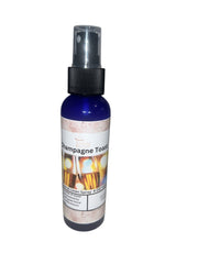 Selected Scent luxury room and linen mist Champagne Toast spray bottle in blue with black spray cap