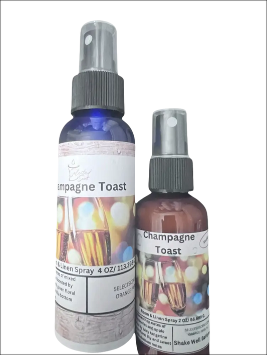 Champagne toast room and linen spray luxury mist