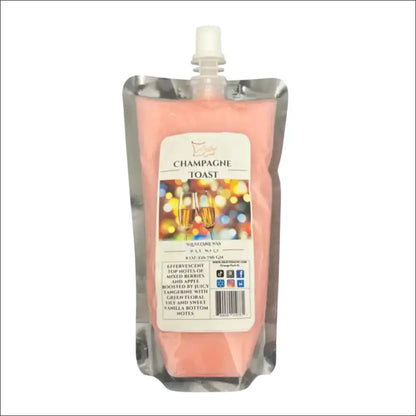Champagne toast squeezable wax melts for home - 8 ounces