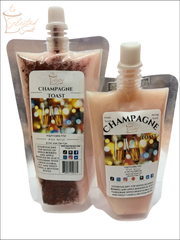 Selected Scent Champagne Toast squeezable wax melts for home in flexible refill pouches