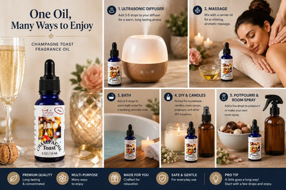 Champagne toasted 100% fragrance oil – sparkling citrus & sweet berry home by selected scent