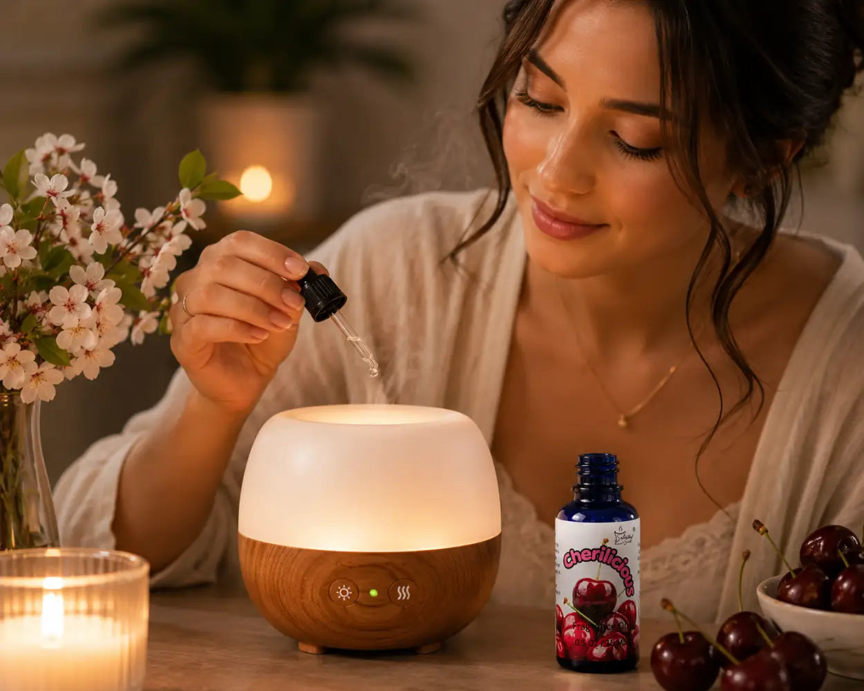 Cherilicious 100% fragrance oil – sweet cherry delight home by selected scent
