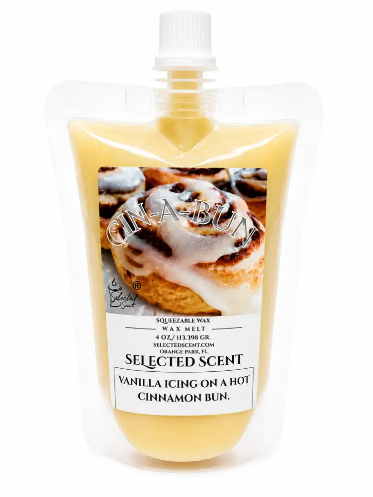 Cin-a-bun squeezable wax melt long lasting home fragrance - 4 oz