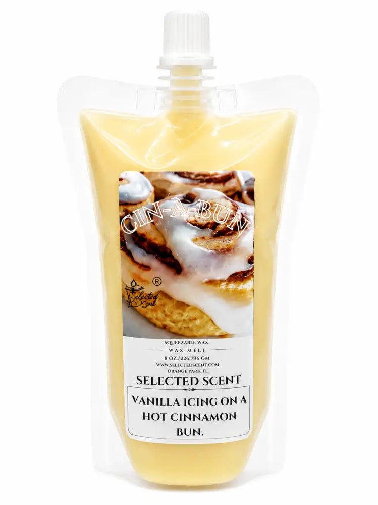 Cin-a-bun squeezable wax melt long lasting home fragrance - 8 oz