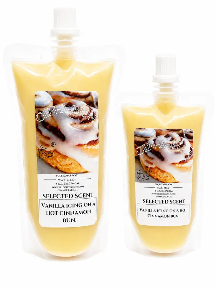 Cin-a-bun squeezable wax melt long lasting home fragrance