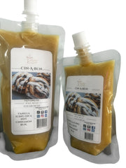 Selected Scent Cin-A-Bun vanilla icing on a hot cinnamon bun wax melt refill for long lasting home fragrance