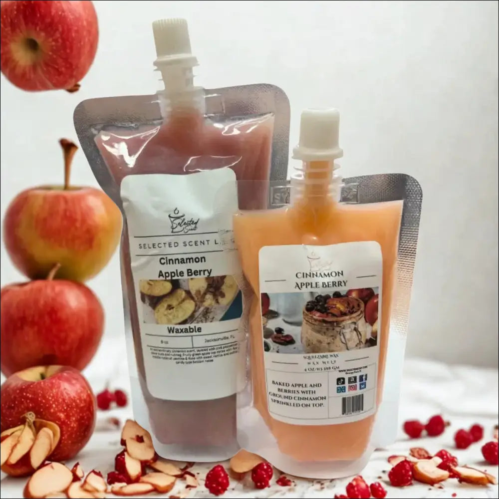 Cinnamon apple berry squeezable wax melt long lasting melts