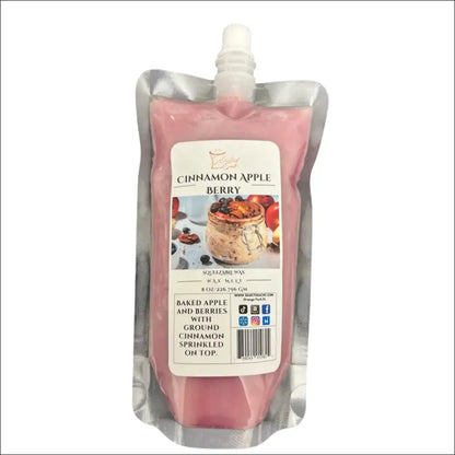 Cinnamon apple berry squeezable wax melt long lasting melts - 8 ounces