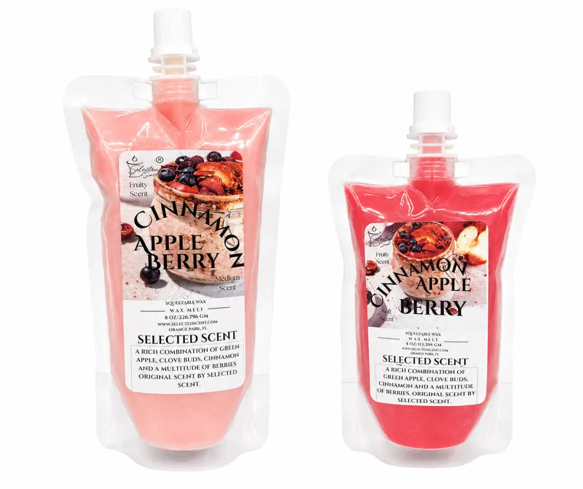 Cinnamon apple berry squeezable wax melt long lasting melts