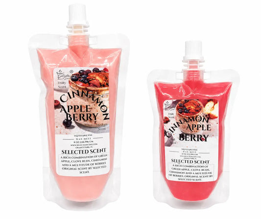 Cinnamon apple berry squeezable wax melt long lasting melts