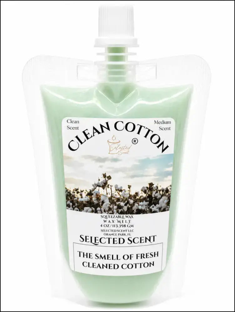 Clean cotton squeezable wax melt fresh laundry scented - 4 ounces