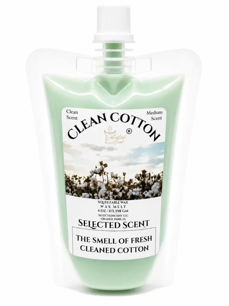 Clean cotton squeezable wax melt fresh laundry scented - 4 ounces
