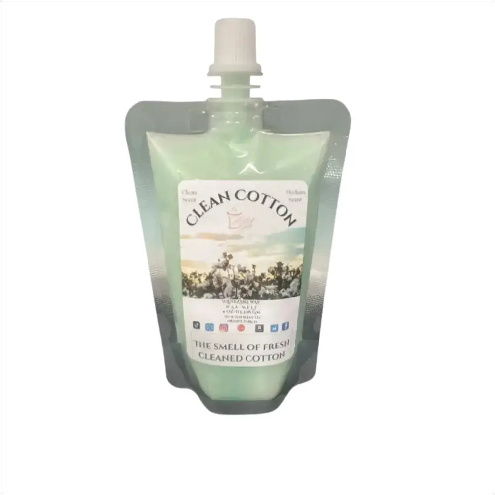 Clean cotton squeezable wax melt fresh laundry scented - 4 ounces