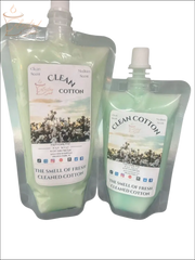 Selected Scent fresh laundry scented wax melt in clean cotton fragrance with resealable pouches