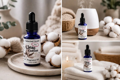 Clean cotton 100% fragrance oil – fresh air & crisp linen home by selected scent